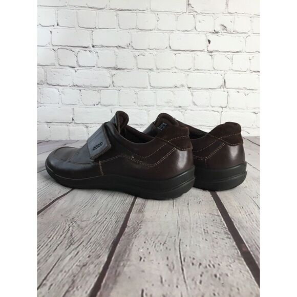 Ecco Women's Loafers Slip On Shoes Brown One Strap Leather Size 39 ( 8-8,5) - Picture 7 of 12